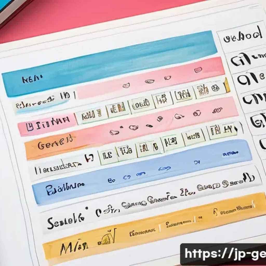독일어 명사 성 구분 방법 - A vibrant educational illustration showing a colorful chart of German noun endings, with examples su...
