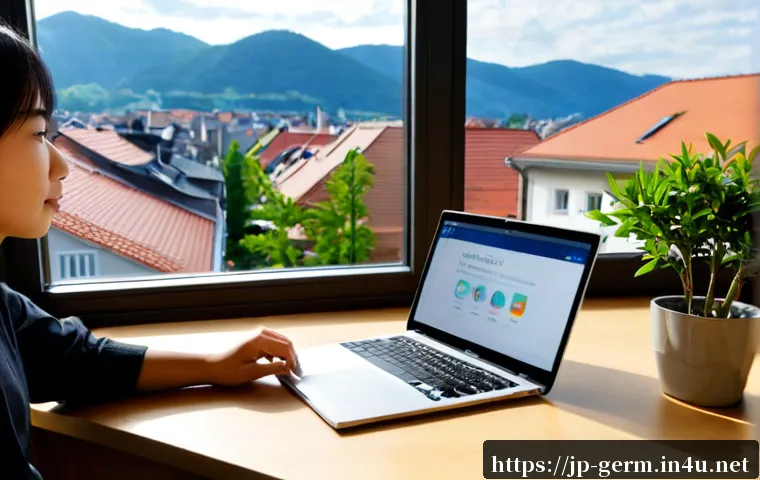 독일어권 국가에서 유학 생활 - Photorealistic international student studying in a bright shared apartment in a German-speaking city...
